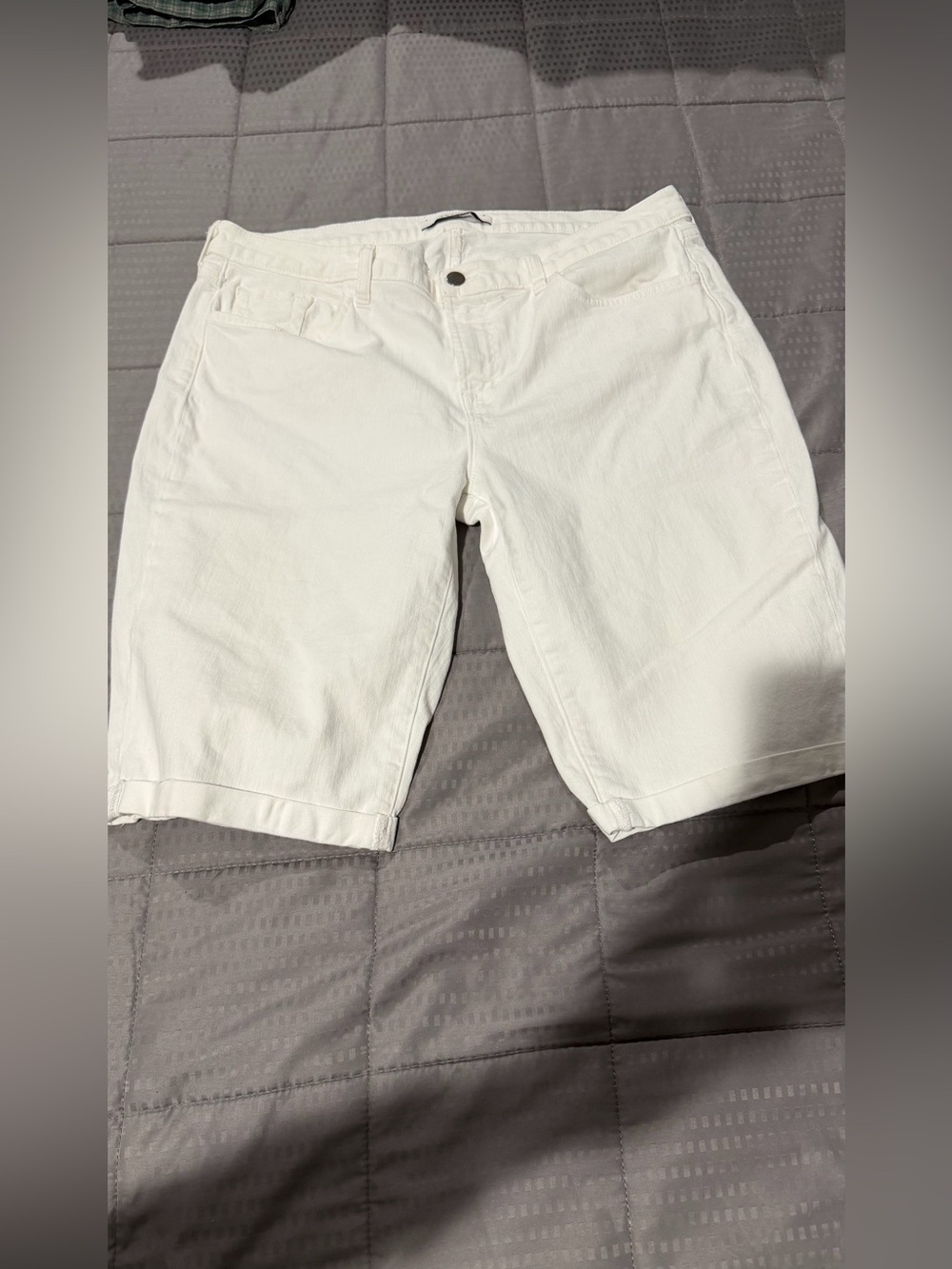 J Brand White Flat-Front Men's Shorts